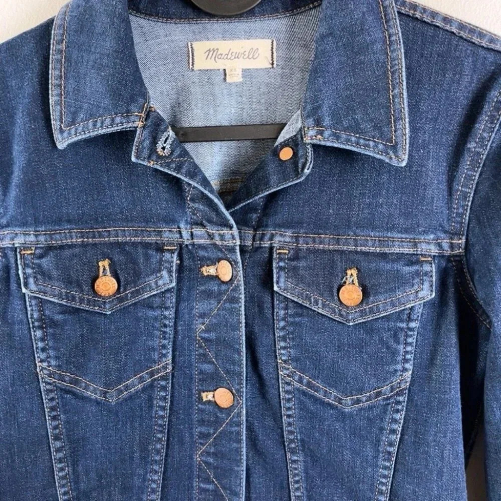 Madewell Front Button Closure Pullover Denim Dress - image 5